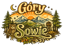Alternative view of Góry Sowie in a vintage style - T-shirt
