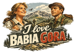Alternative view of I love Babia Góra design - T-shirt
