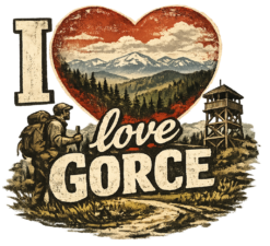 Alternative view of I love Gorce vintage design - T-shirt