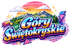 Alternative view of Retro style Świętokrzyskie Mountains design - T-shirt