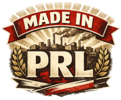 Alternative view of Vintage industrial PRL emblem - T-shirt