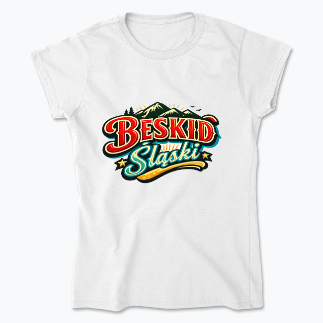 Beskid Śląski in kitsch style - Koszulka damska
