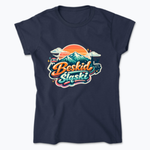 Beskid Śląski mountain retro design - Koszulka damska