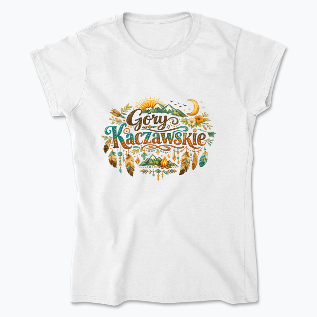 Boho styled Góry Kaczawskie design - Koszulka damska