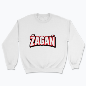 Bold 3D typographic art of Żagań - Bluza
