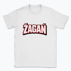 Bold 3D typographic art of Żagań - T-shirt