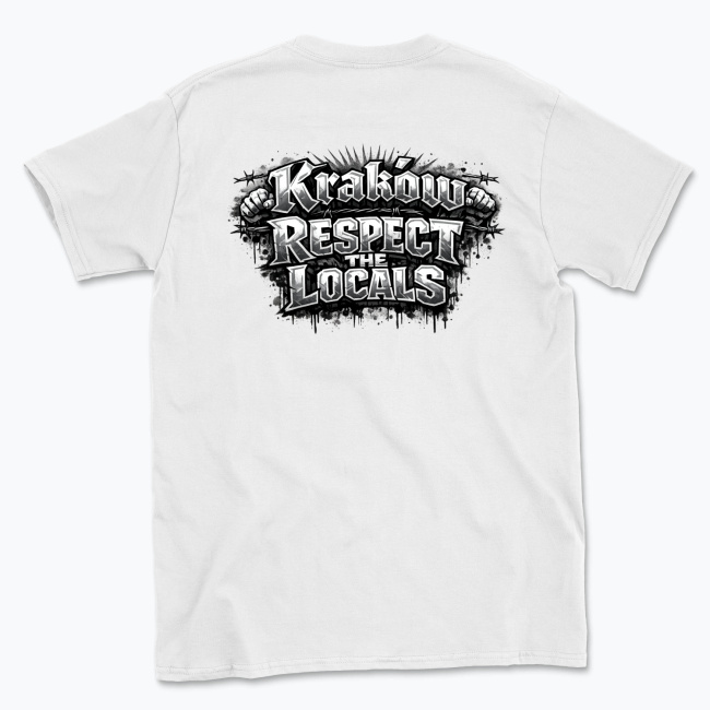 Kraków Respect The Locals - T-shirt - obrazek 2