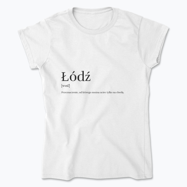 Definicja Łodzi - Koszulka damska