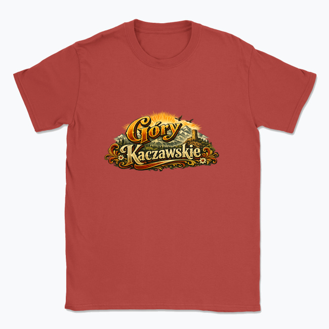 Góry Kaczawskie in golden hues - T-shirt