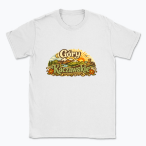 Góry Kaczawskie in retro style - T-shirt