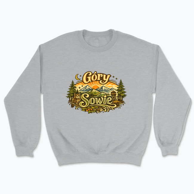 Góry Sowie in a vintage style - Bluza