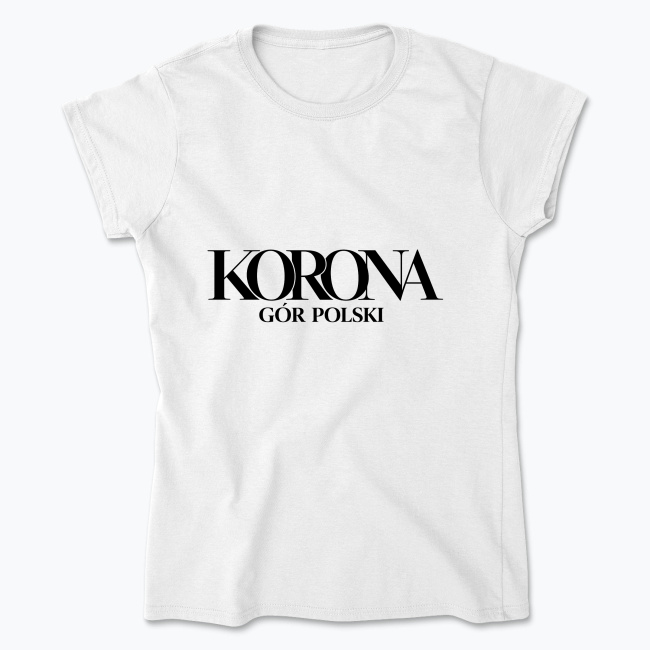Korona Gór Polski logo design - Koszulka damska