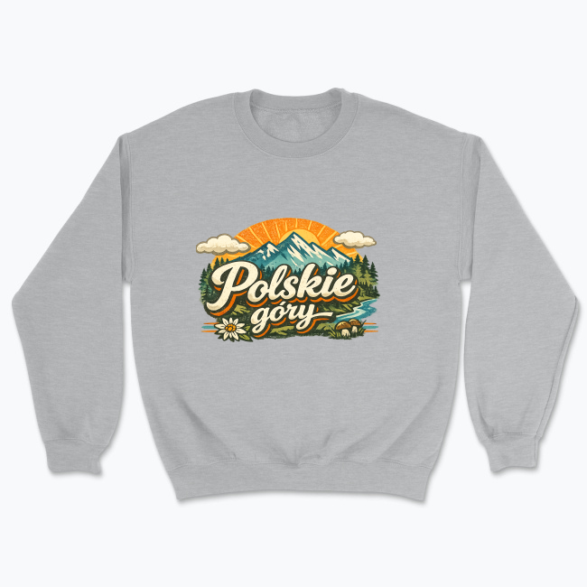 Polskie góry in vintage style 2 - Bluza