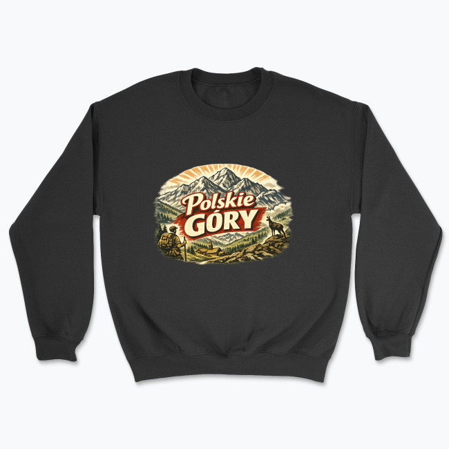 Polskie Góry in vintage style - Bluza