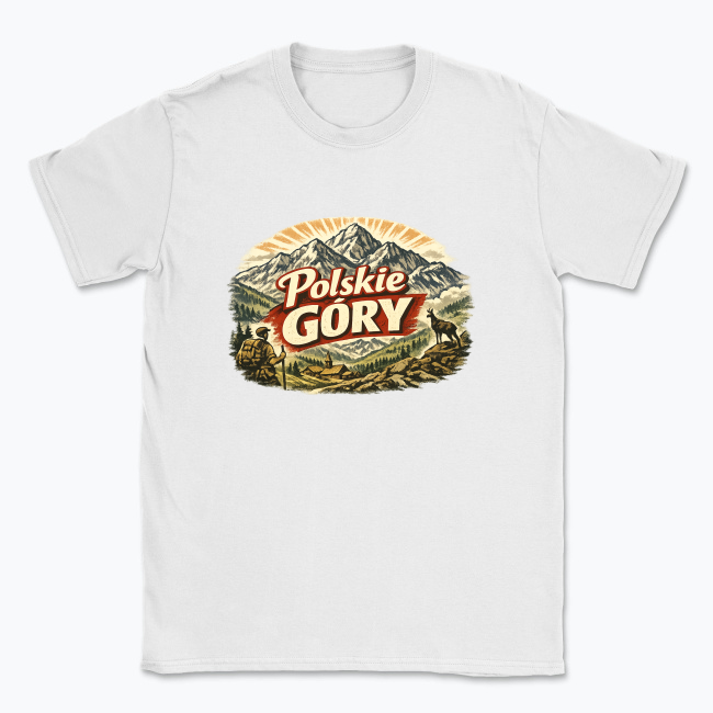 Polskie Góry in vintage style - T-shirt