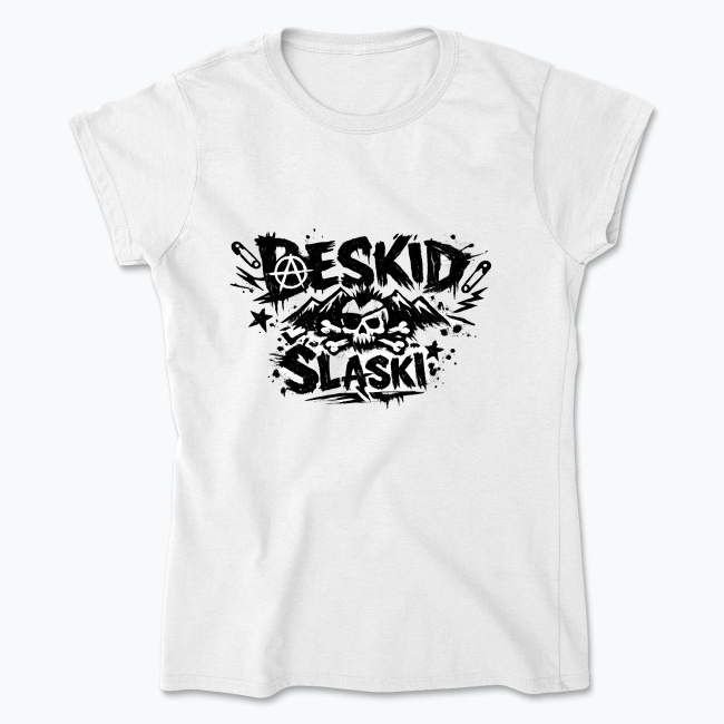 Punk rock style Beskid Śląski design - Koszulka damska