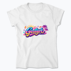 Retro '90s style Gostyń design - Koszulka damska