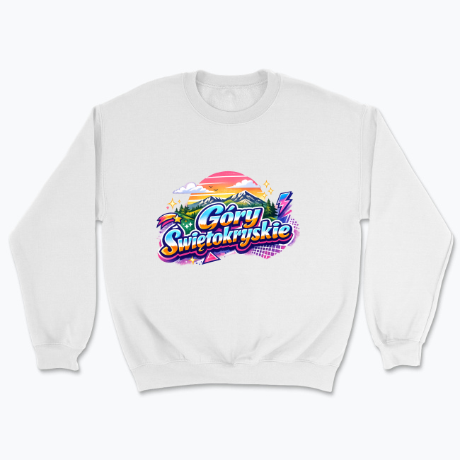 Retro style Świętokrzyskie Mountains design - Bluza