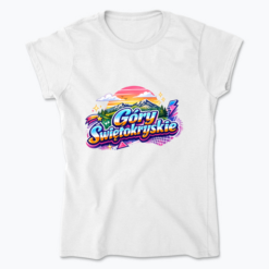 Retro style Świętokrzyskie Mountains design - Koszulka damska