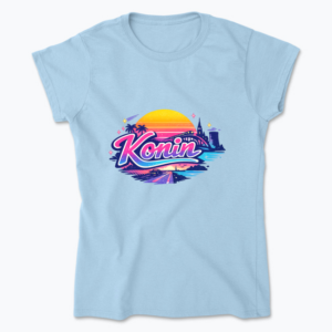 Retro sunset over Konin - Koszulka damska