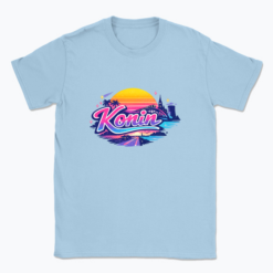 Retro sunset over Konin - T-shirt