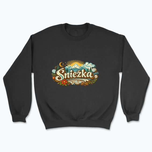 Śnieżka in a rustic landscape design - Bluza