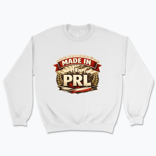 Vintage industrial PRL emblem - Bluza