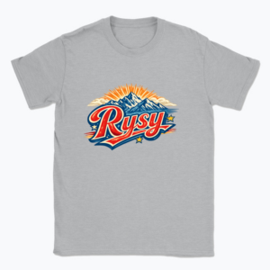 Vintage Rysy with mountain view - T-shirt