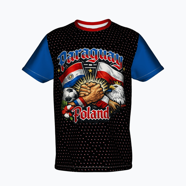 Koszulka piłkarska Paraguay–Poland Unity Streetwear - obrazek 3