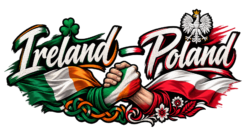 Alternative view of Ireland–Poland Unity Emblem - Koszulka damska