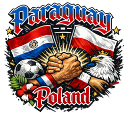 Alternative view of Koszulka piłkarska Paraguay–Poland Unity Streetwear
