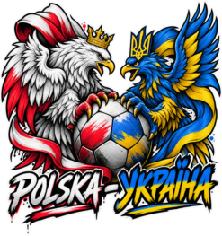 Alternative view of Polska vs Ukraina - Koszulka damska