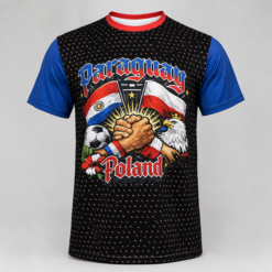Koszulka piłkarska Paraguay–Poland Unity Streetwear