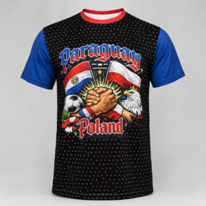 Koszulka piłkarska Paraguay–Poland Unity Streetwear