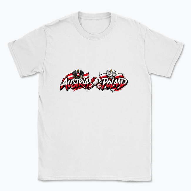 Austria–Poland Graffiti Unity - T-shirt