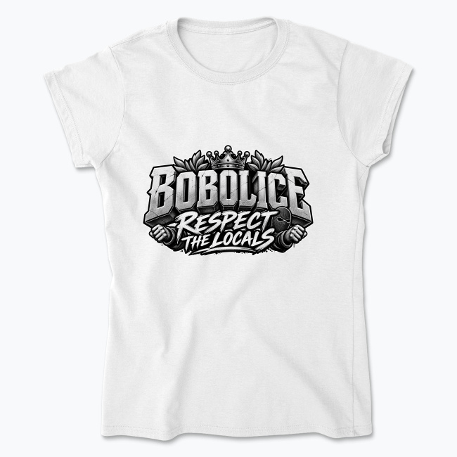Bobolice Respect the Locals - Koszulka damska