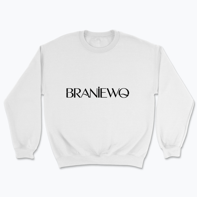 Braniewo Wave Wordmark Logo - Bluza