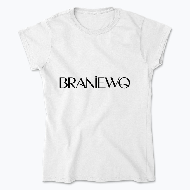 Braniewo Wave Wordmark Logo - Koszulka damska