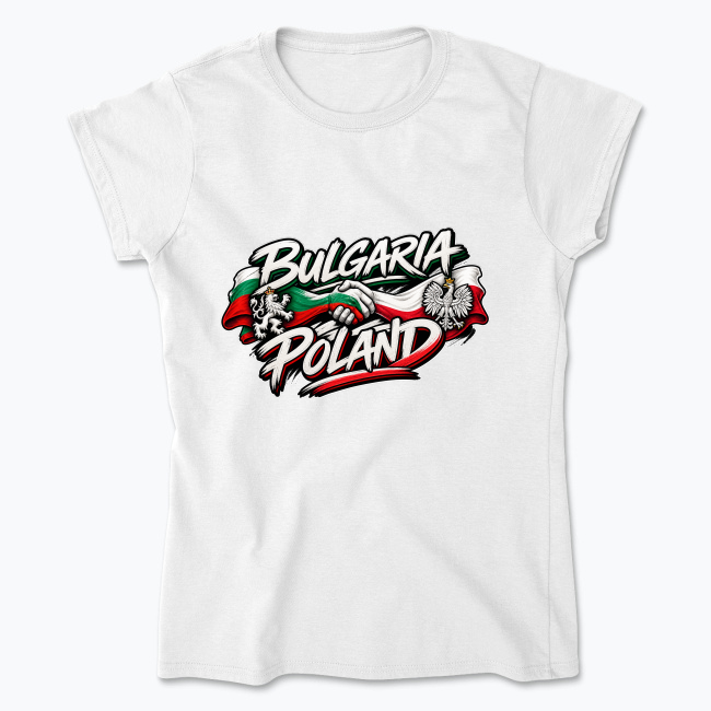 Bulgaria Poland Friendship - Koszulka damska