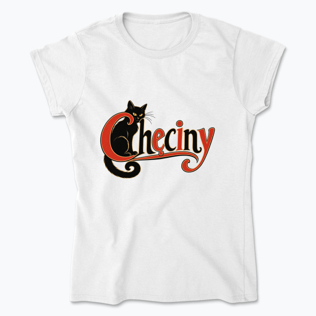 Chęciny Chat Noir Poster - Koszulka damska