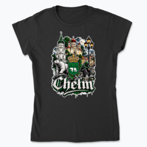 Chełm Crown and Bear Collage - Koszulka damska