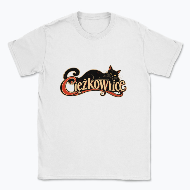 Ciężkowice Le Chat Noir Poster - T-shirt