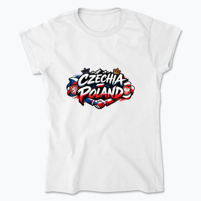Czechia–Poland Friendship Emblem - Koszulka damska