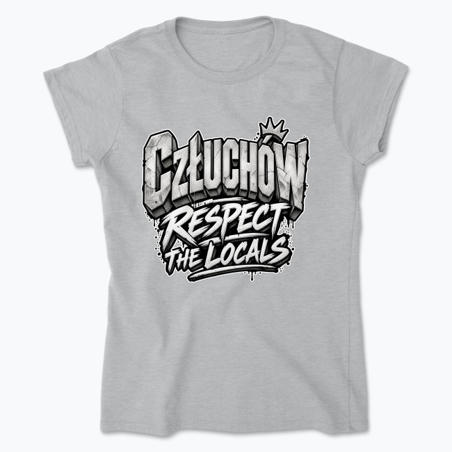 Człuchów Respect the Locals - Koszulka damska