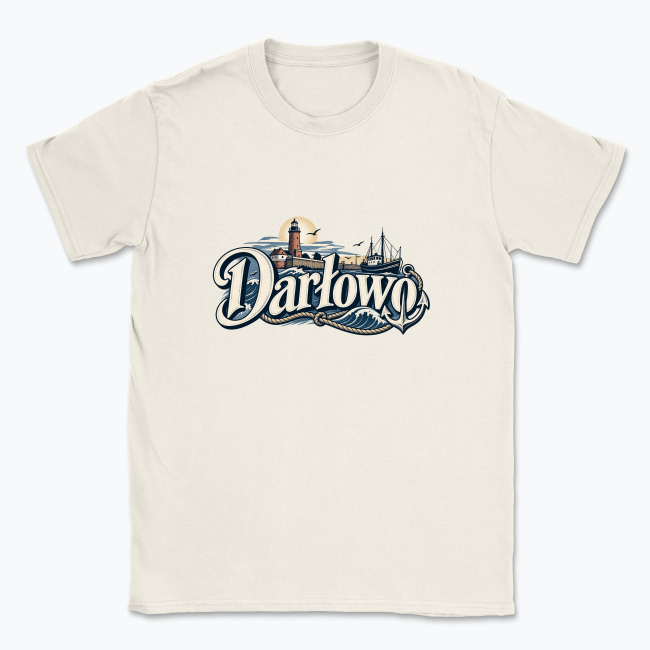 Darłowo Maritime Vintage Badge - T-shirt