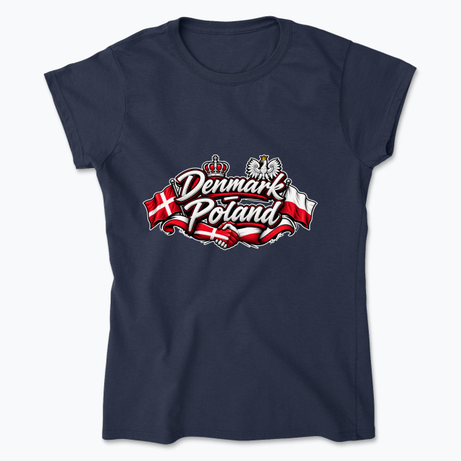 Denmark–Poland Friendship - Koszulka damska