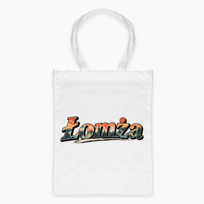 Distressed Łomża Landscape Wordmark - Torba