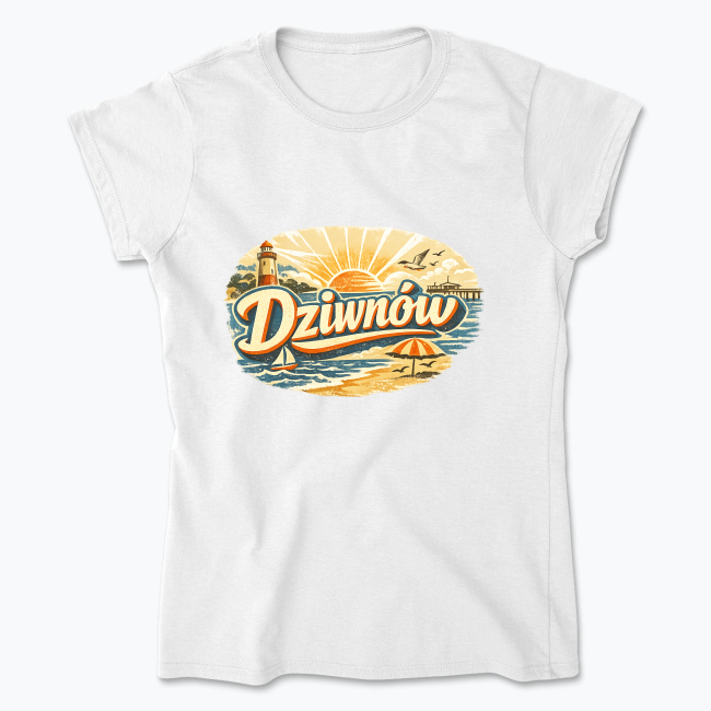 Dziwnów Retro PRL - Koszulka damska