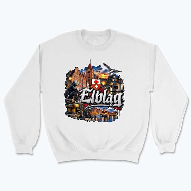 Elbląg Graffiti Waterfront Collage - Bluza