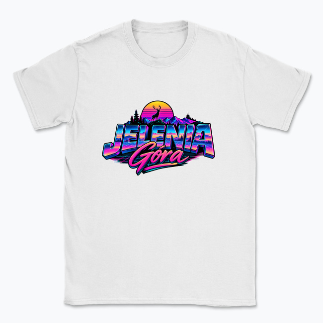 Jelenia Góra Neon Vaporwave - T-shirt